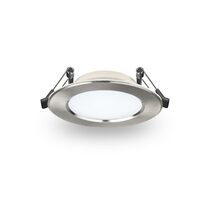 Low Profile 12W Dimmable LED Downlight Satin Chrome / Tri-Colour - AT9034/SC/TRI