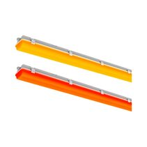 Weatherproof 1200mm 20W/42W LED Batten With Dual Colour Selection Amber / Red IP65 - SL9726/40AM/RD