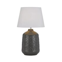 Baci Table Lamp Grey - BACI TL-GYWH
