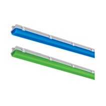 Weatherproof 600mm 10W/20W LED Batten With Dual Colour Selection Blue / Green IP65 - SL9726/20BU/GN