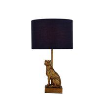 Cheetah Sitting Table Lamp Copper - LL-14-0178