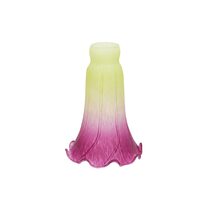 Lily Lampshade Replacement Glass Only - Pink / Green