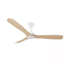 Spitfire 52" DC Ceiling Fan With 18W Dimmable LED White Motor / Natural Polymer Blades / Tri-Colour - SPD52MWNALED