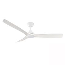 Spitfire 52" DC Ceiling Fan With 18W Dimmable LED White Motor / White Wash Polymer Blades / Tri-Colour - SPD52MWWWLED