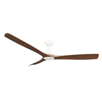 Spitfire 60" DC Ceiling Fan With 18W Dimmable LED White Motor / Koa Polymer Blades / Tri-Colour - SPD60MWKALED
