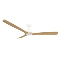 Spitfire 60" DC Ceiling Fan With 18W Dimmable LED White Motor / Natural Polymer Blades / Tri-Colour - SPD60MWNALED