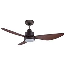 Trinity V3 48" DC Ceiling Fan With 20W LED Oil Rubbed Bronze Motor / Koa Polymer Blades / Tri-Colour - TRI48OBLED