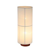 Ailsa 2 Light Linen Floor Lamp White - LL-27-0204