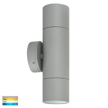 Tivah 10W 12V DC Up & Down LED Wall Pillar Light Silver / Tri-Colour - HV1047MR16T