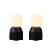 Elle Set Of 2 LED Touch Table Lamps Black - LL-09-0239B