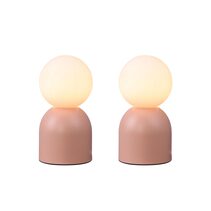 Elle Set Of 2 LED Touch Table Lamps Pink - LL-09-0239P