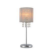 Emilia Table Lamp With Acrylic Drops Grey - LL-14-0110GR