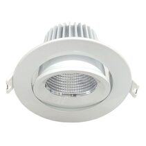 Ecostar 9W Dimmable LED Downlight White / Tri-Colour - S9046TC/WH