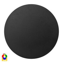 Halo 24W 12V DC Dimmable Round LED Wall Light Black / RGBW - HV3594RGBW-BLK
