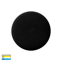 Halo 7W 240V Dimmable Round LED Wall Light Black / Tri-Colour - HV3591T-BLK