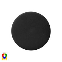 Halo 7W 12V DC Dimmable Round LED Wall Light Black / RGBW - HV3591RGBW-BLK