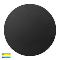 Halo 24W 240V Dimmable Round LED Wall Light Black / Tri-Colour - HV3594T-BLK