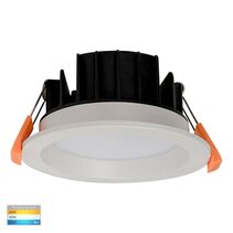 Polly 8W Dimmable LED Downlight White / Tri-Colour - HV5522T-WHT