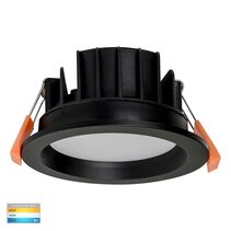 Polly 8W Dimmable LED Downlight Black / Tri-Colour - HV5522T-BLK