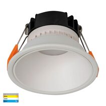 Gleam 9W Dimmable LED Downlight White & White / Tri-Colour - HV5528T-WW