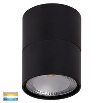 Nella 12W 240V Dimmable Surface Mounted LED Downlight & Extension Black / Tri-Colour - HV5803T-BLK-EXT