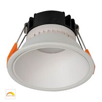 Gleam 9W Dimmable LED Downlight White & White / Dim to Warm - HV5528D2W-WW