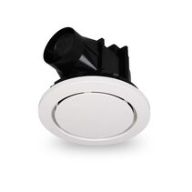 Eclipse 240mm Round Exhaust Fan White - ECLIPSE/240/WH/RD