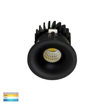 Niche 3W Dimmable Round LED Downlight Black / Tri-Colour - HV5702T-BLK