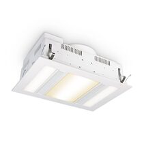 St Moritz 1000W Infrared High Velocity Bathroom Heater & Exhaust With LED Panels White / Tri-Colour - STMORITZ/WH