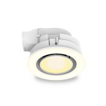Venus 18W LED Bathroom Heater & Exhaust Fan Light White / Tri- Colour - VENUS/WH