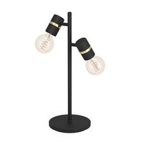 Lurone 2 Light Table Lamp Black / Brass - 900178N