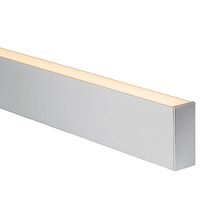 Suspended or Surface Mounted 1 Meter 38x90mm Aluminium LED Profile Silver - HV9693-3890