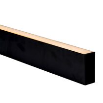 Suspended or Surface Mounted 1 Meter 38x90mm Aluminium LED Profile Black - HV9693-3890-BLK