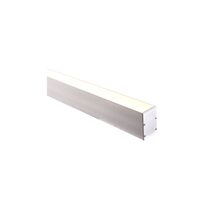 Suspended or Surface Mounted 1 Meter 49x75mm Aluminium LED Profile Silver - HV9693-4975