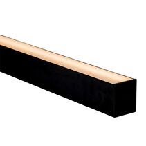 Suspended or Surface Mounted 3 Meter 60x70mm Aluminium LED Profile Black - HV9693-6070-BLK-3M