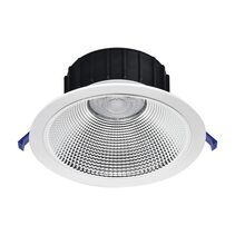 Legolite 8W / 12W 225mm Low Glare Commercial LED Dimmable Downlight White / Tri-Colour - 263002