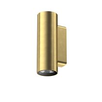 LumenaPro 16W 24V DC 3-Wire Dimmable Up & Down LED Wall Pillar Light Natural Brass - AQL-862-B6