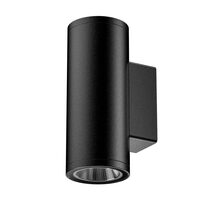 LumenaPro 20W 24V DC 3-Wire Dimmable Up & Down LED Wall Pillar Light Black - AQL-882-A2