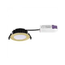 Low Profile 10W LED Dimmable Downlight Satin Gold / Tri-Colour - LDE90-GD