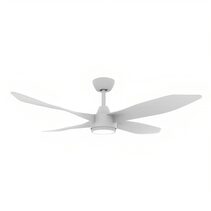 Blast 52" DC 4 Blade Ceiling Fan With 18W Tri-Colour Dimmable LED White - 60148 + 60151