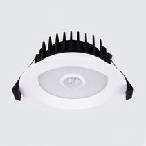 Elnath 10W LED Downlight with PIR Motion Sensor White / Tri-Colour - AL5007-10W-TS