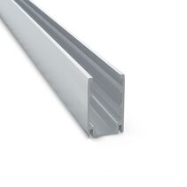 2 Meter Aluminium LED Strip Extrusion Silver - AQS-500-ACC-AL-02