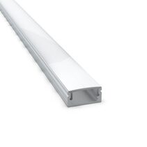 Surface Mounted 2 Meter Aluminium LED Strip Extrusion Silver - AQS-EXT-002-200-A1