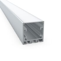 Suspended or Surface Mounted 2 Meter Aluminium LED Strip Extrusion White - AQS-EXT-005-200-A8