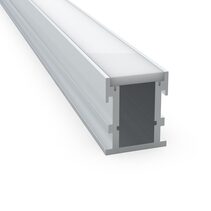 Floor Recessed Walk-On 2 Meter Aluminium LED Strip Extrusion Silver - AQS-EXT-009-200-A1