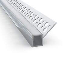 Recessed 2 Meter Aluminium LED Strip Extrusion White - AQS-EXT-012-200-A8