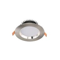 Round 15W LED Dimmable Downlight Satin Chrome / Tri-Colour - DL1583/SCH/TC