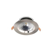 Round 15W LED Dimmable Downlight Satin Chrome / Quinto - DL1584/SCH/5C
