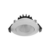 Capella 4 10W Dimmable Adjustable LED Downlight White / Tri-Colour - DL9416/WH/TC