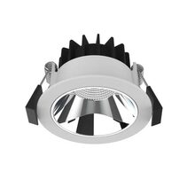 Trimless 10W Dimmable LED Downlight Silver / Tri-Colour - DL9455/WH/TC